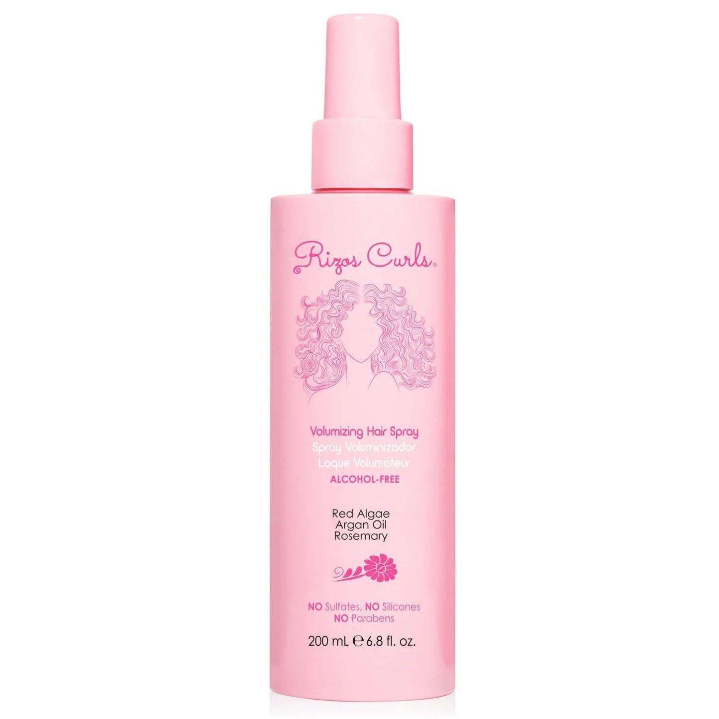 Rizos Curls Alcohol-Free Curl Hair Spray – Flexible Hold, Volume & Frizz Control – Adds Shine & Bounce for All Hair Types Wavy, Curly, Coily 1a–4c – Sulfate, Paraben & Alcohol-Free