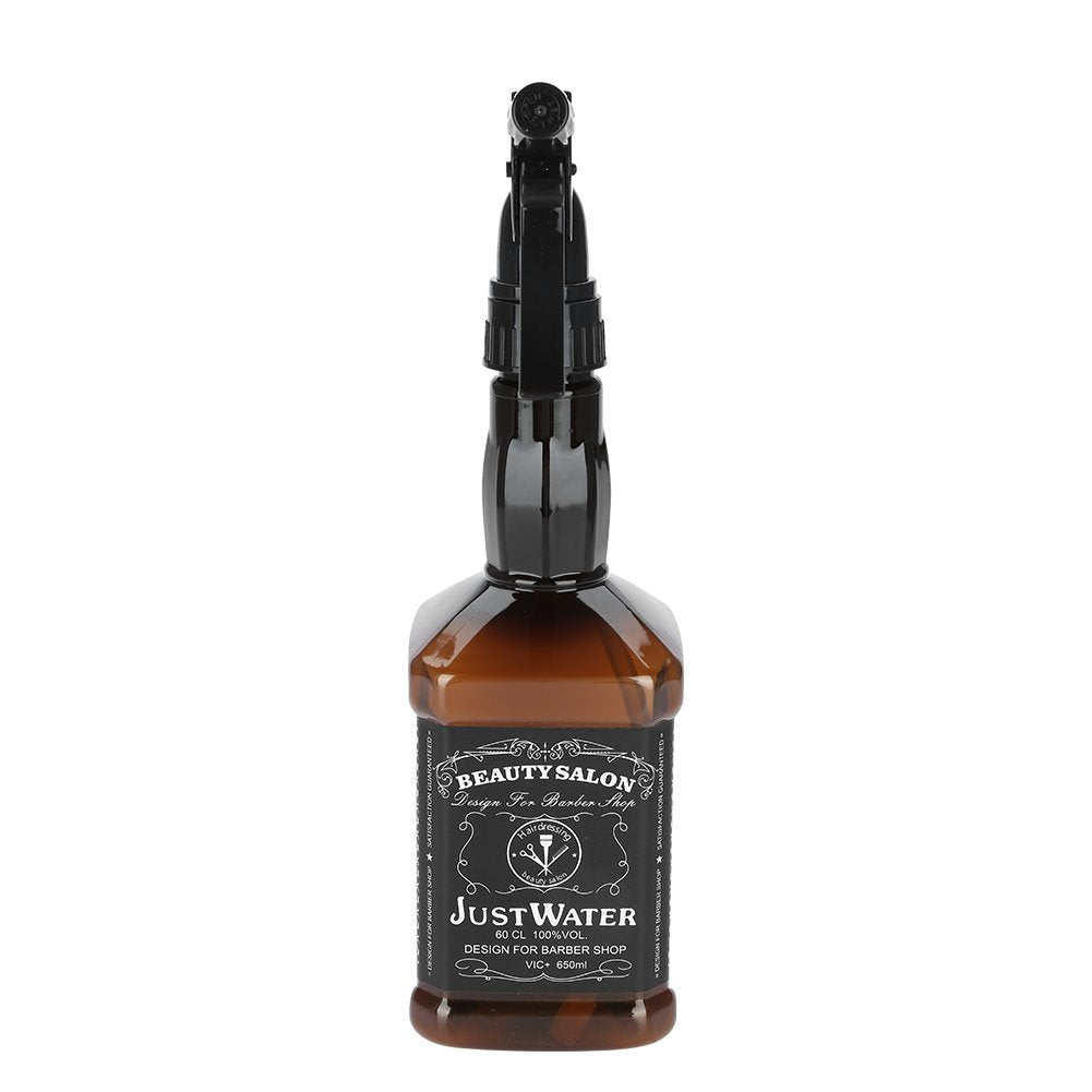 Hairdressing Spray Bottle, 650ml Salon Barber Hair Tool Refillable Water Sprayer Bottle(Brown)