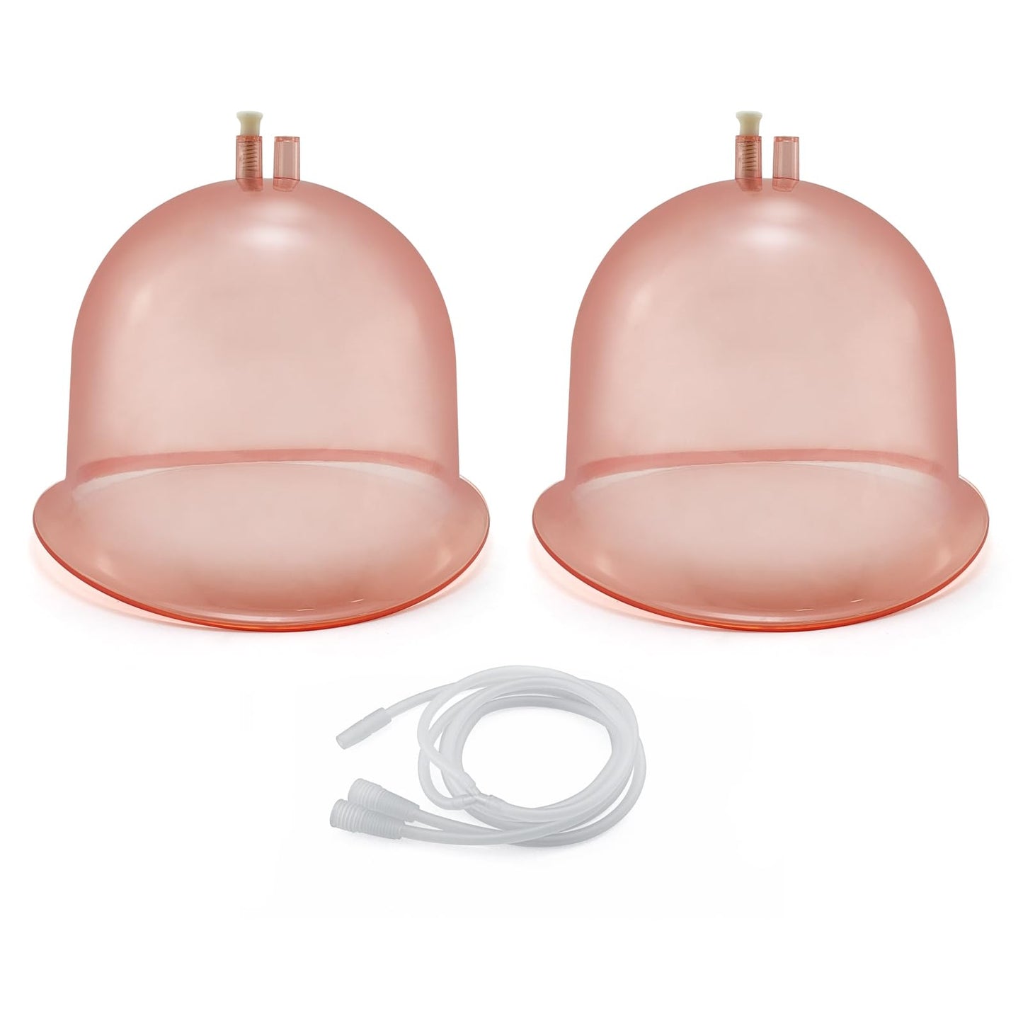 Elitzia Vacuum Cups for Butt Lifting 3000ML/101Fl.oz Vacuum Cupping Machine Accessories Extra-Large Buttocks 9.05inch bottom diameter 6.69inch height 1 Pair ETHX005 (Peach)
