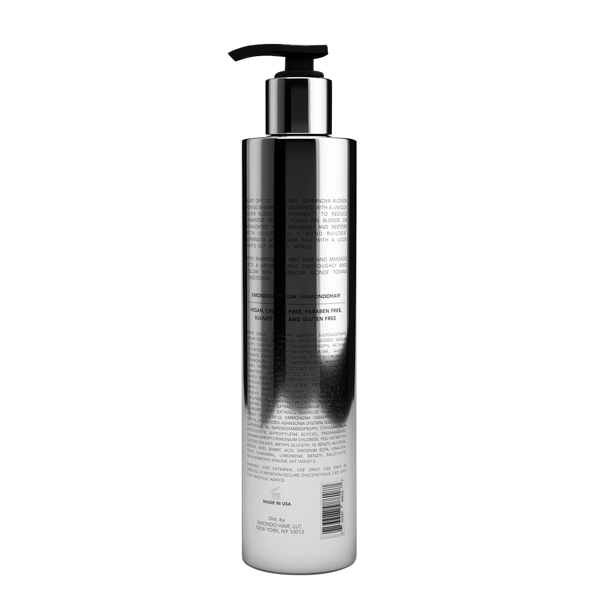 XMONDO Hair Supernova Blonde Toning Shampoo & Conditioner 8 FL Oz ea - Prismatic Glow Hydrating Mask 6 Fl Oz - Vegan Formula to Reduce Yellow Tones, Super Hydration to Uncover Glowing Hair, 3pc Set