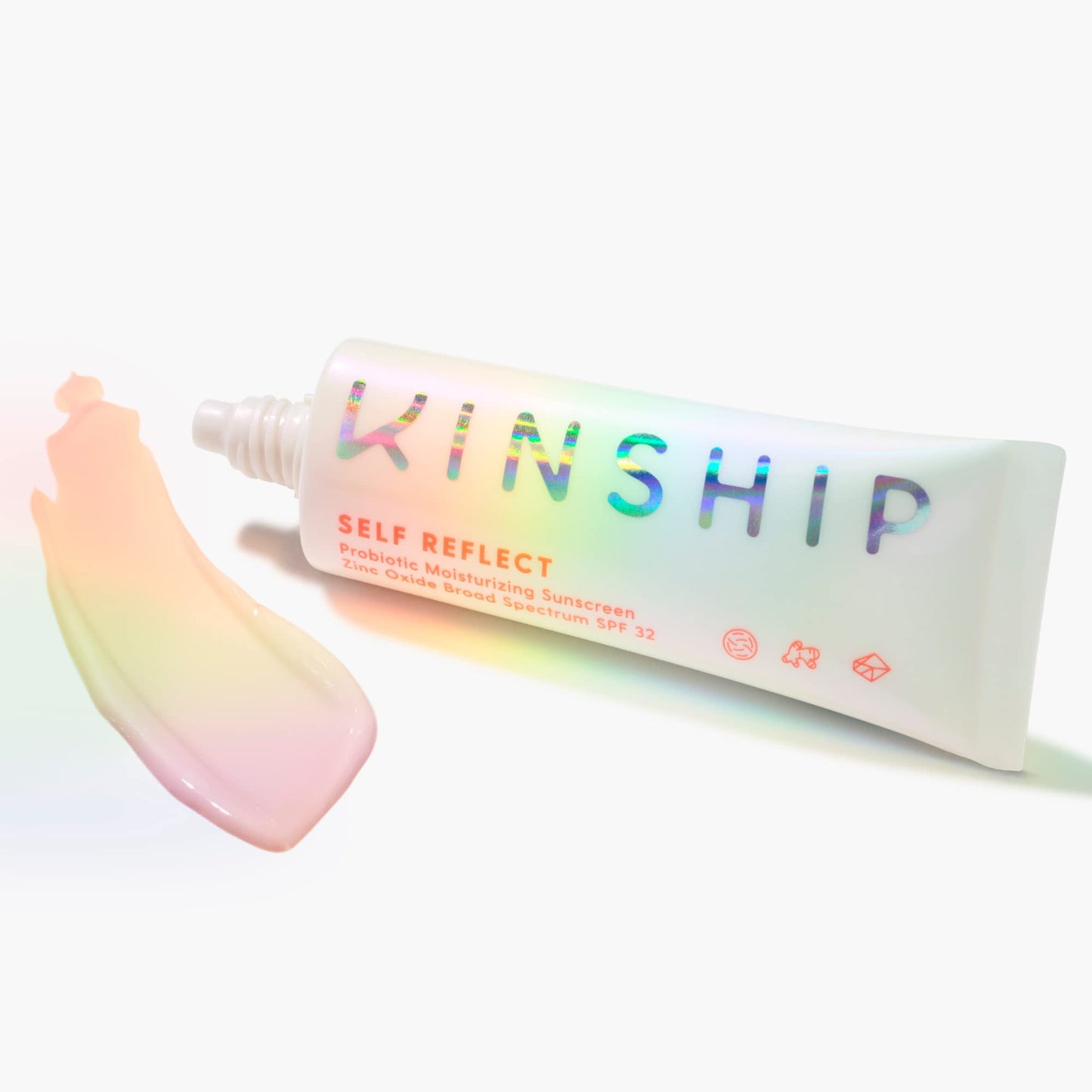 Kinship Self Reflect Probiotic Moisturizing Sunscreen SPF 32 1.75oz + 3.5oz Bundle - For Face & Body - Lightweight 100% Mineral SPF for Sensitive Skin - Sheer Zinc Oxide Sunblock - Clean & Reef Safe
