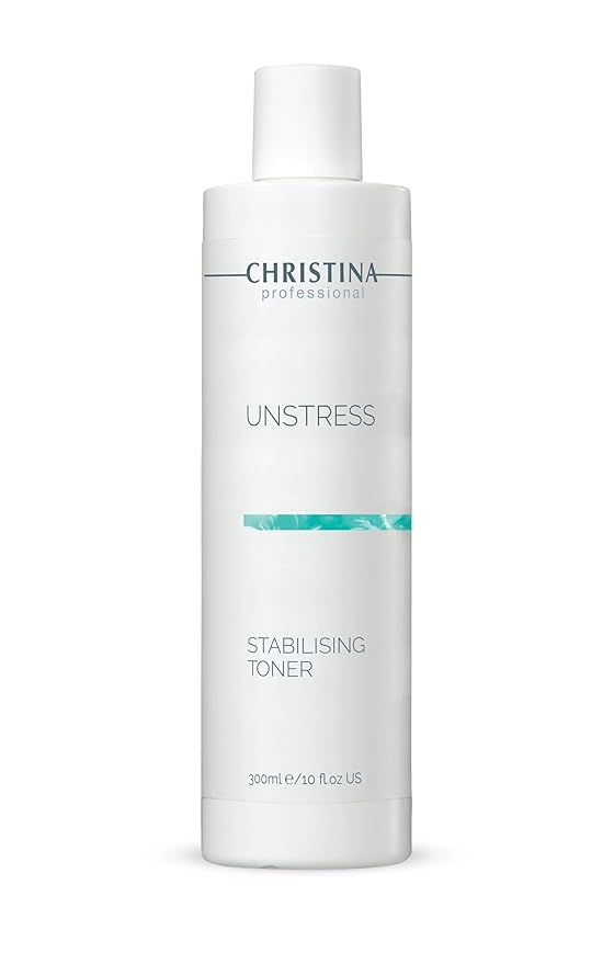 Christina - Unstress Stabilizer Toner - Hydrating Astringent for Women - Alcohol Free Face Care for Oily & Acne Prone Skin - Exfoliating Pore Minimizing Formula for Supple Glow and Skin Prep - 300ml