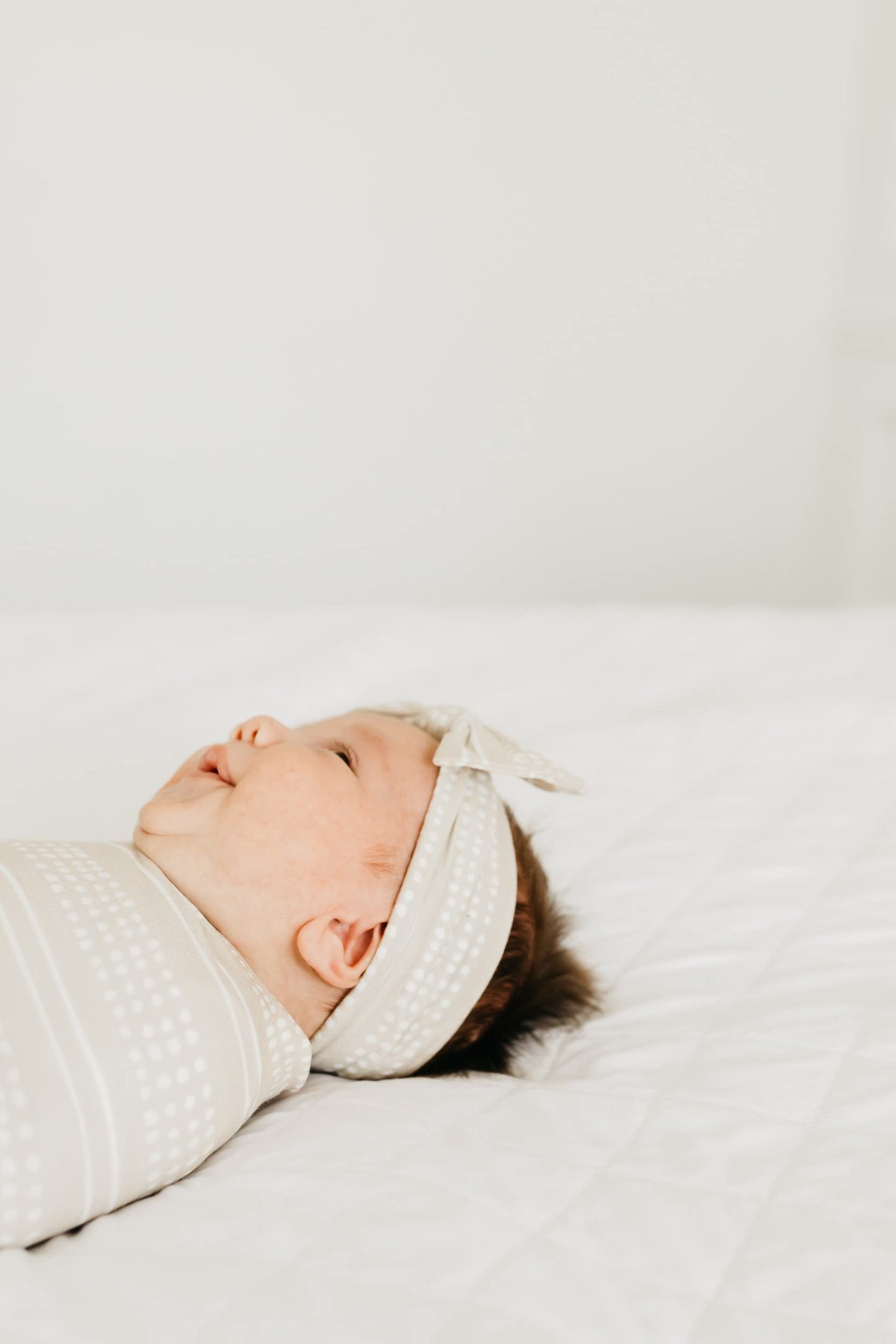 Copper Pearl Baby Bows: Stylish Headbands for Baby Girls, Premium Soft and Stretchy Baby Headbands, Perfect for Newborns, Trendy Designs - Clay