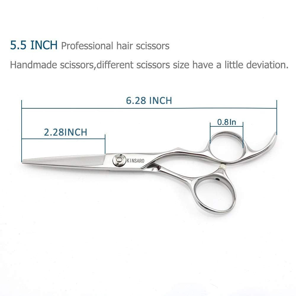 5.5 INCH hair scissors sharp hair shears for hair cutting scissors barber scissors and 5.75 INCH hair thining scissors thinning shears Kinsaro