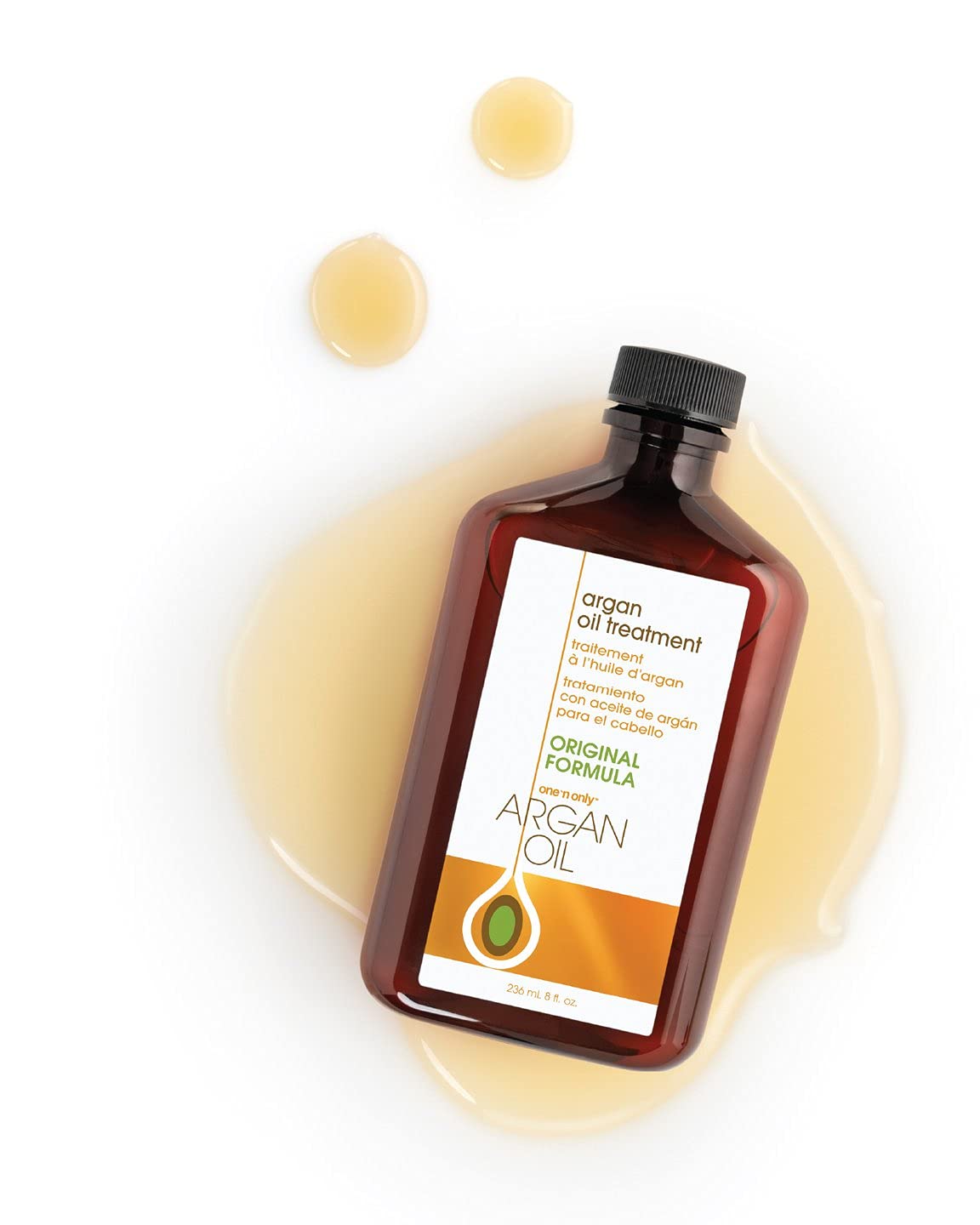 One 'n Only Argan Oil Hair Treatment - Hair Oil Smoothes and Strengthens Dry Damaged Hair, Eliminates Frizz, Creates Brilliant Shines, Non-Greasy Formula, 3.4 Fl. Oz