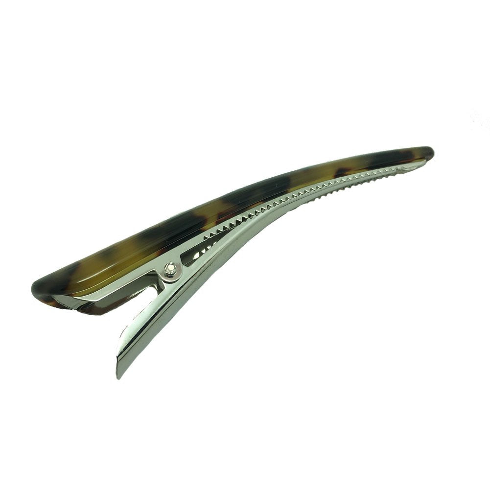 Meilliwish Leopard Wedding Women Alligator Clip Hairpin(A78)(Brown)