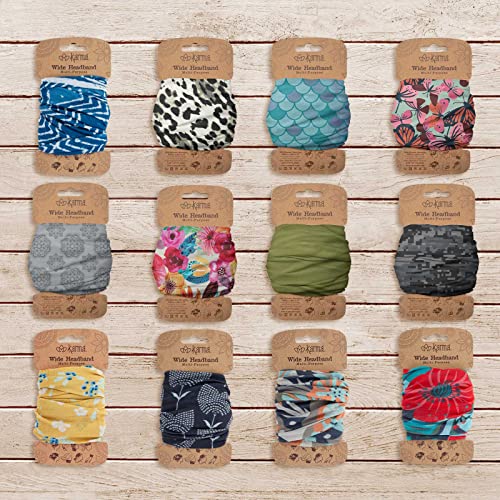 Karma Gifts Wide Headband, Indigo Medallion, 0.2 lb