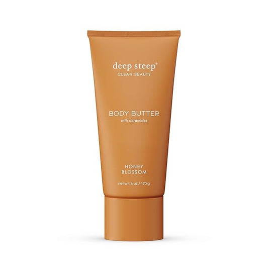 Deep Steep Body Butter with Ceramides for Intense Moisture 6oz (6 Ounces (Pack of 1), Honey Blossom)