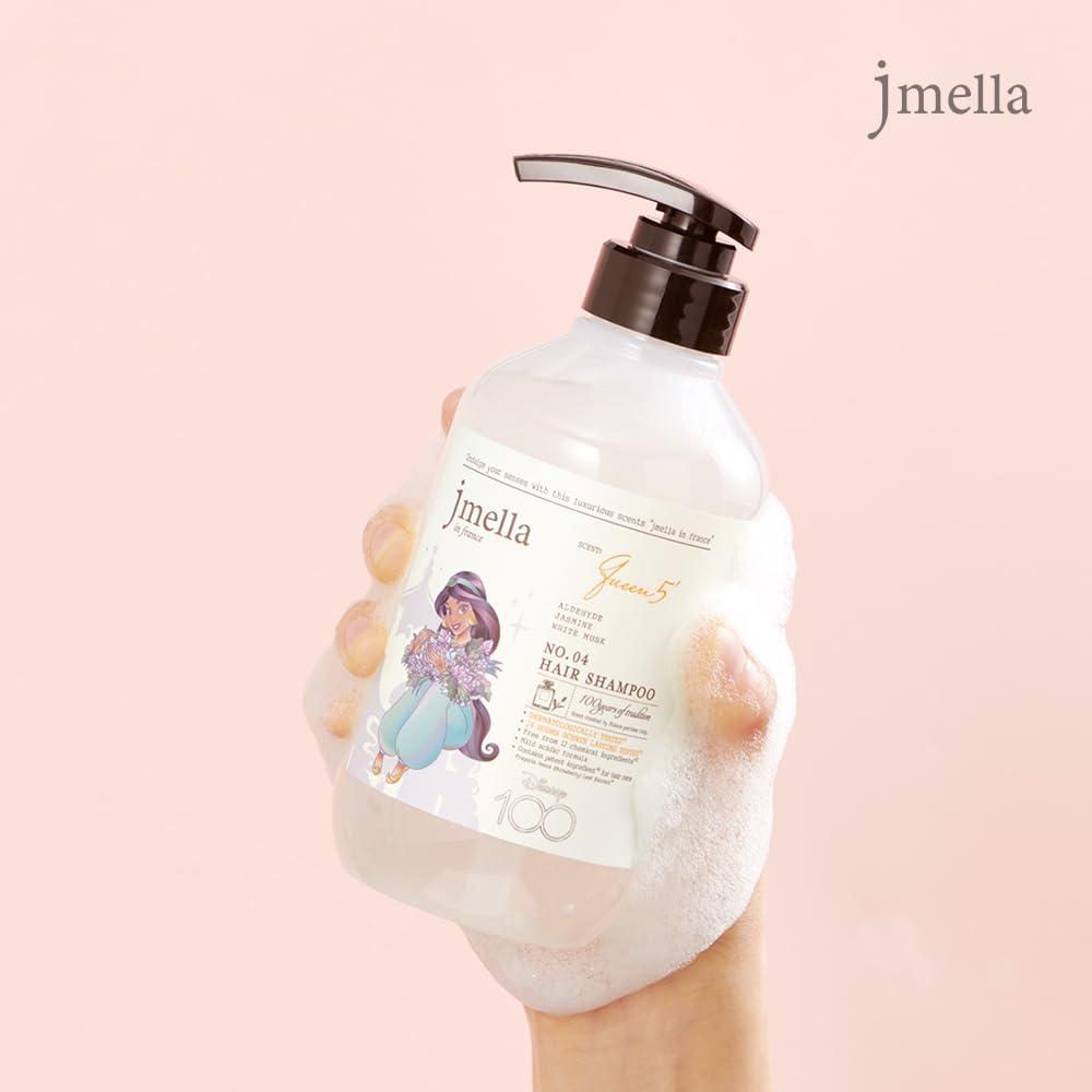 jmella IN FRANCE Disney Queen 5 Shampoo, 16.9 fl oz. made by French Perfumer-Paraben free-Strawberry leaf extract -17 types of amino acid complex