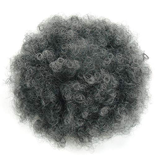 Fannace Afro Puff Drawstring Ponytail Synthetic Afro Puffs Drawstring Ponytail Bun Hairpieces Updo Hair Puff Short Kinky Curly Hair Larg Size for Black Woman (0906#)