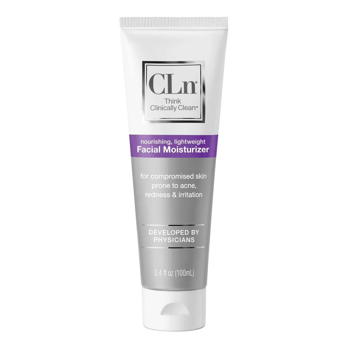 CLn Facial Moisturizer BodyWash Duo - (2) Facial Moisturizer 3.4oz & (1) BodyWash 3oz - Long lasting, lightweight, fast-absorbing, non-greasy formula. Recommended by dermatologists to lock in moisture