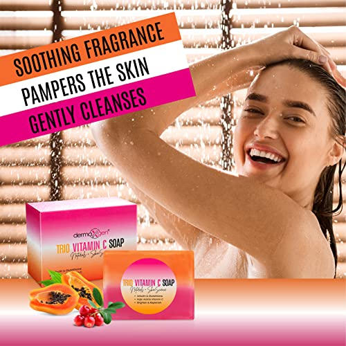 DERMAXGEN Organic Kojic acid & Vitamin C Soap Bar | Arbutin, Glutathione | Advanced Glowing formula, Replenish, & Radiant Skin | Pure Natural Pigmentation For Face & Body - 5 OZ Each (Pack 1)