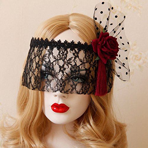 Yoriko 1920s Elastic Headband for Women-Silver Rhinestone Flower Flapper Headpiece Accessories, Great Gatsby Hair Accessories for Women (Black-F)
