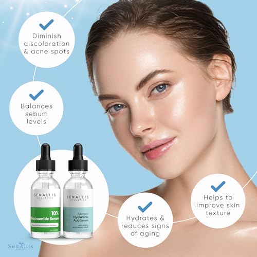 Hyaluronic Acid Serum 2 fl oz, Made From Pure Hyaluronic Acid, Anti Aging, Anti Wrinkle, Ultra-Hydrating Moisturizer That Reduces Dry Skin Manufactured In USA