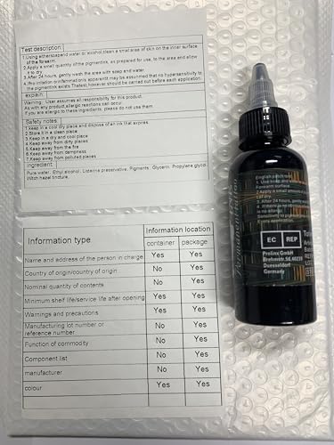 BAODELI Tattoo Ink Black Lining Black, Standard Tattoo Pigment Super Black Color Evenly Vibrant and Bright (2oz)