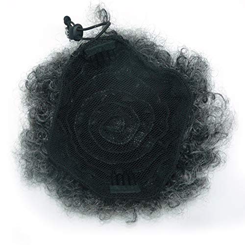 Fannace Afro Puff Drawstring Ponytail Synthetic Afro Puffs Drawstring Ponytail Bun Hairpieces Updo Hair Puff Short Kinky Curly Hair Larg Size for Black Woman (0906#)