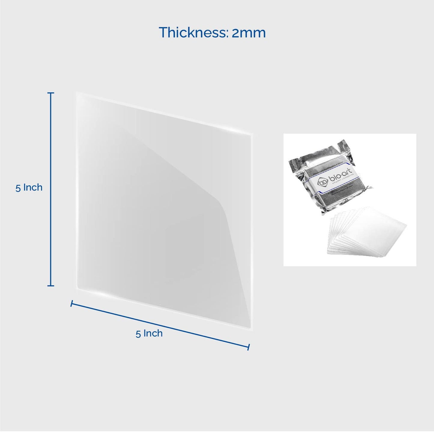 Dental Soft Splint 10pcs, 2.0 mm Dental Lab Splint Thermoforming Material for Vacuum Forming Machine 5'' x 5''