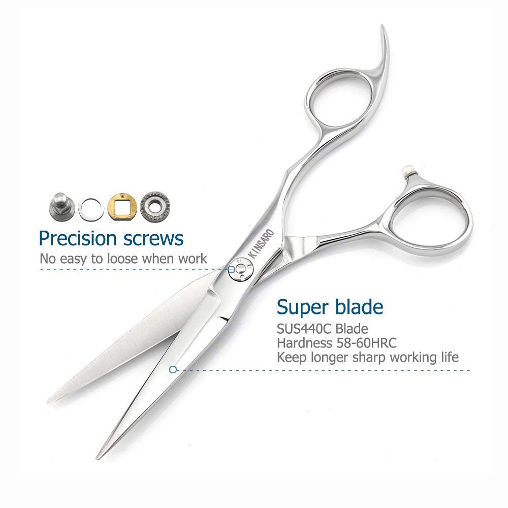 6 INCH Hair Cutting Scissors and 6 INCH Hair Thinning Scissors Barber Scissors Kinsaro Hair Scissors Set