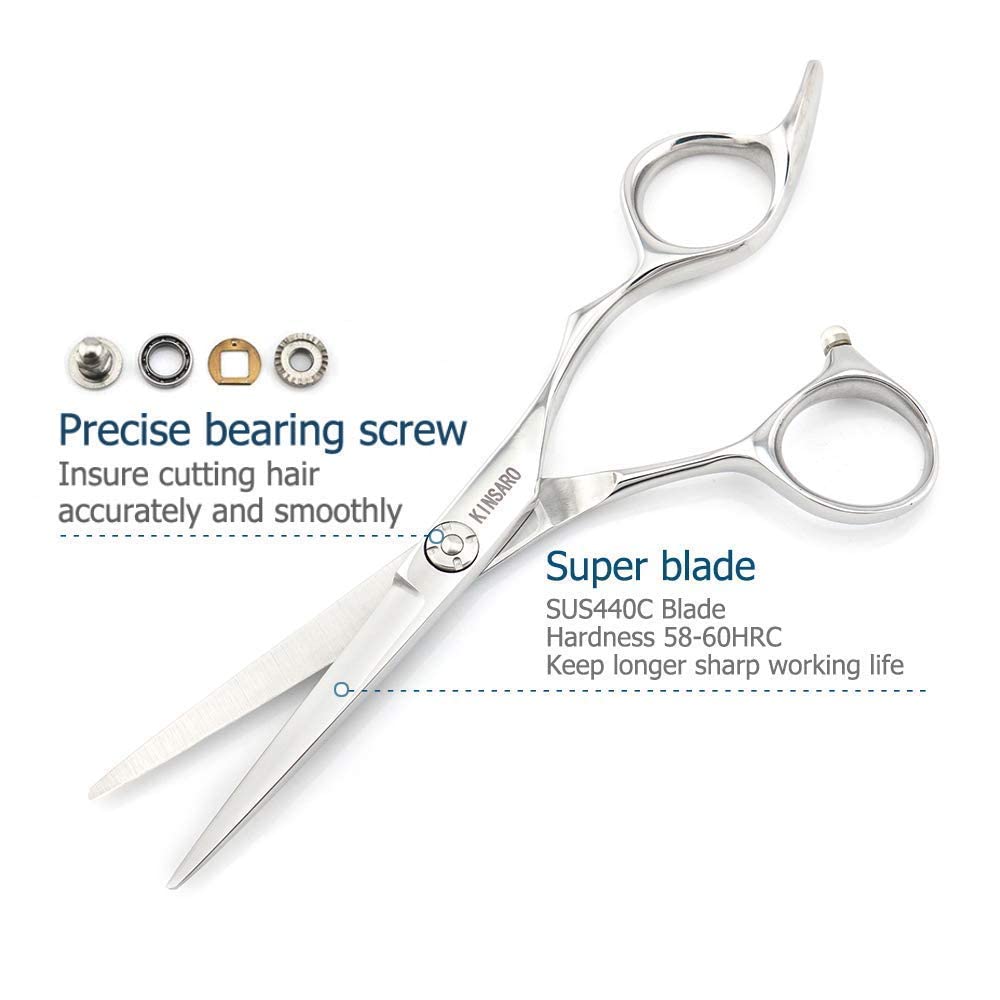Hair Scissors Set 5.75 Inch Hair Shears Hair Cutting Scissors 6 InchThinning Shears for Men Hair Thinning Scissors Barber Thinning Shears Kinsaro