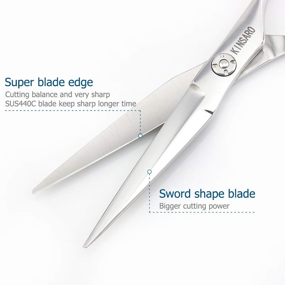 6 INCH Hair Cutting Scissors and 6 INCH Hair Thinning Scissors Barber Scissors Kinsaro Hair Scissors Set