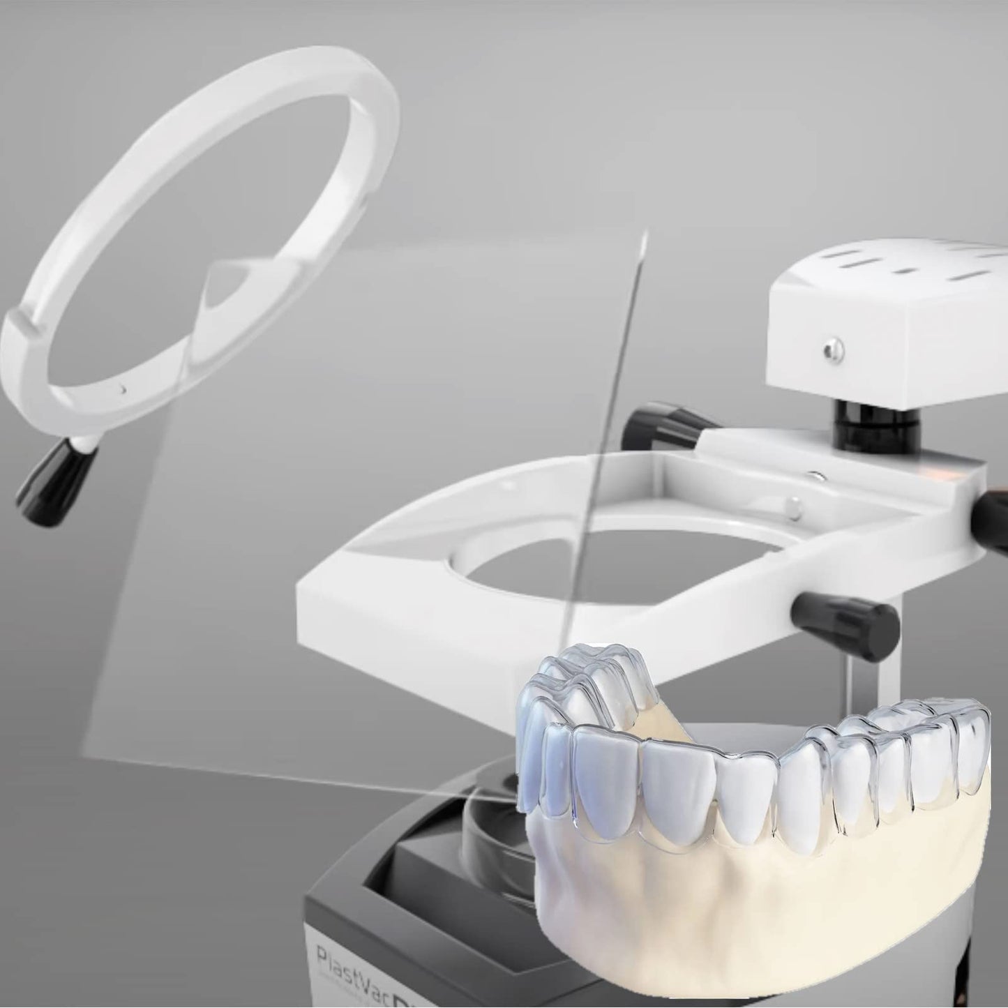 Dental Soft Splint 10pcs, 2.0 mm Dental Lab Splint Thermoforming Material for Vacuum Forming Machine 5'' x 5''