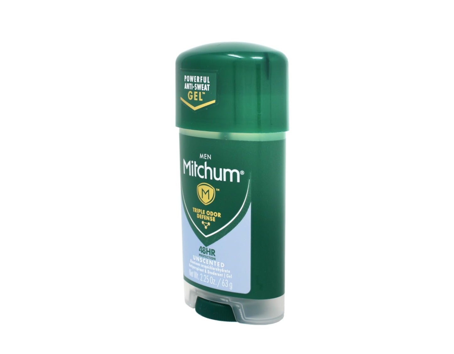 Mitchum Power Gel Antiperspirant Deodorant - Unscented - Net Wt. 2.25 OZ (63 g) - Pack of 3