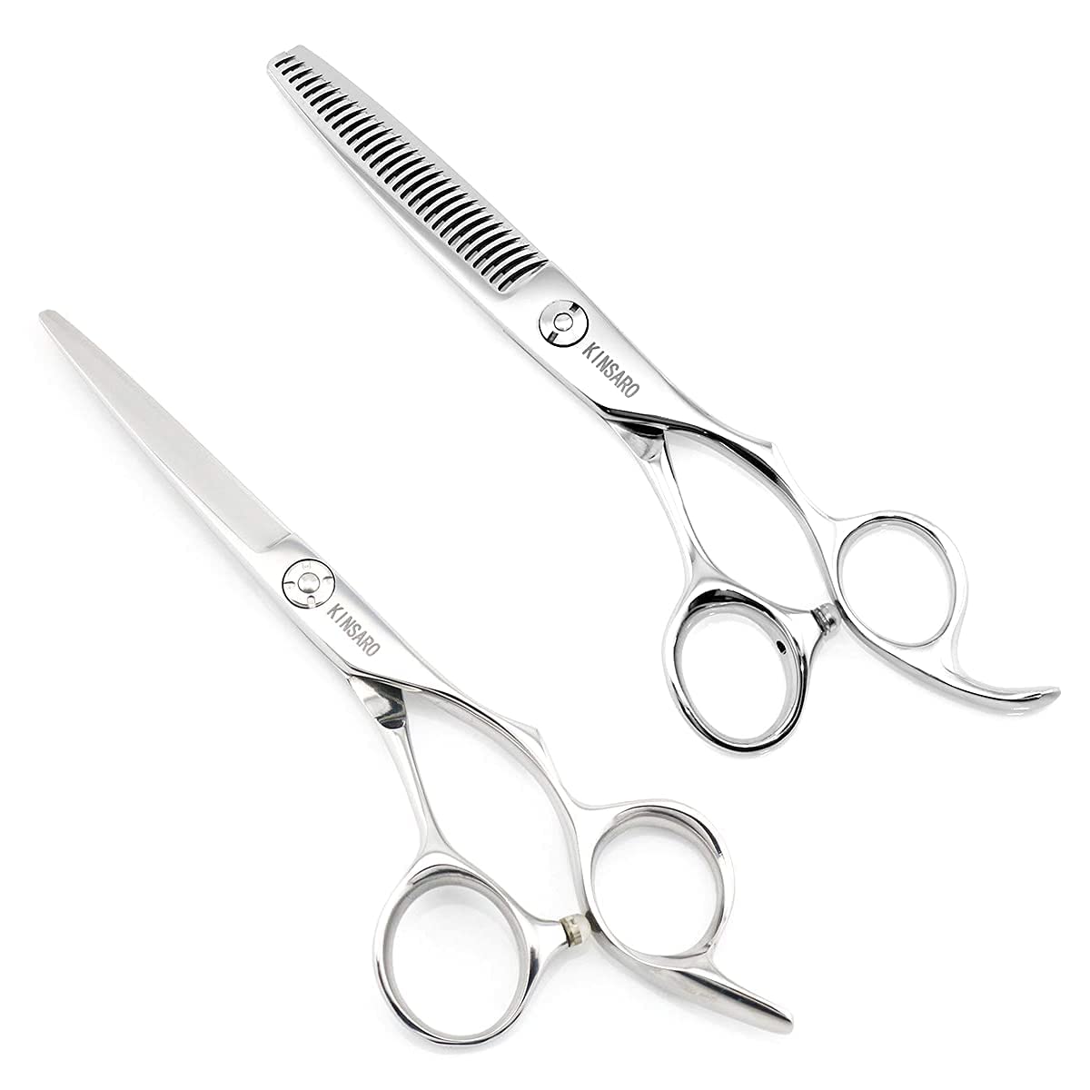 Hair Scissors Set 5.75 Inch Hair Shears Hair Cutting Scissors 6 InchThinning Shears for Men Hair Thinning Scissors Barber Thinning Shears Kinsaro