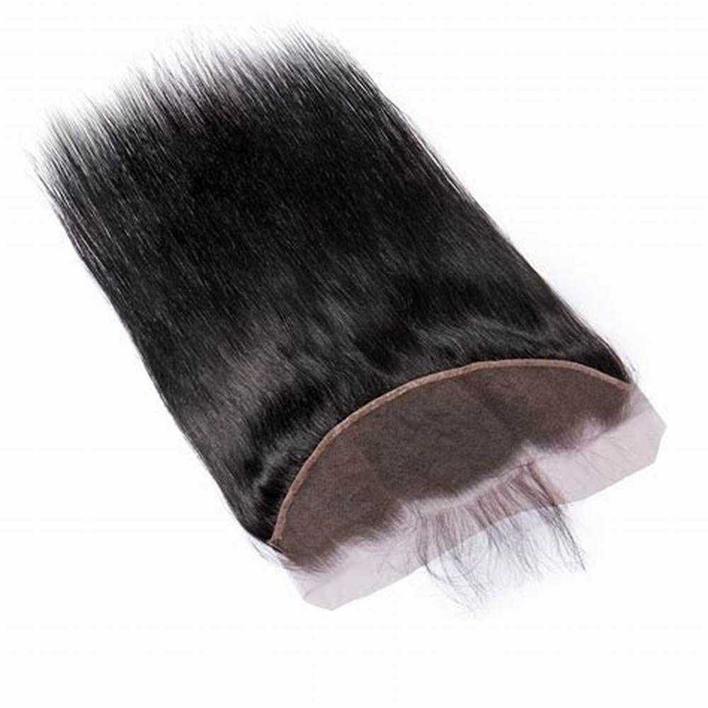 Feibin 13x4 Lace Frontal Closure Ear To Ear Free Part lace Closure Brazilian Silky Straight Frontal Human Hair Extension Pre-Plucked Frontal Closure Natural Color 12 Inch Christmas Decorations