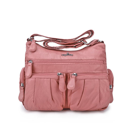 Crossbody Bags for Women,Angelkiss Ladies Shoulder Messenger Handbags and Purses Medium Faux Leather Pocketbooks