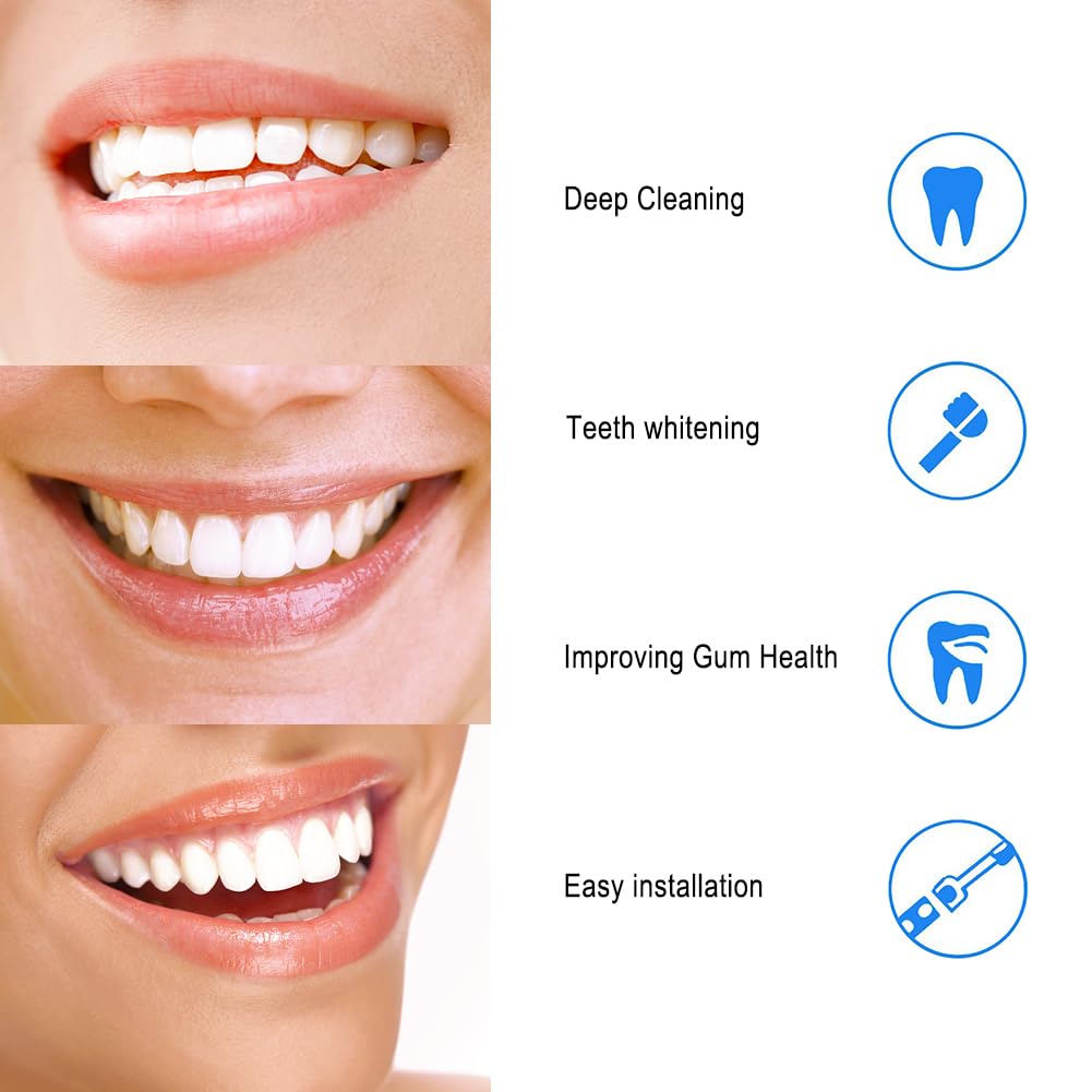 Toothbrush Replacement Heads Refills for Oral B - Precision Clean Brush Head for Gentle & Effective Cleaning and Optimal Dental Care, by DeBizz (16)