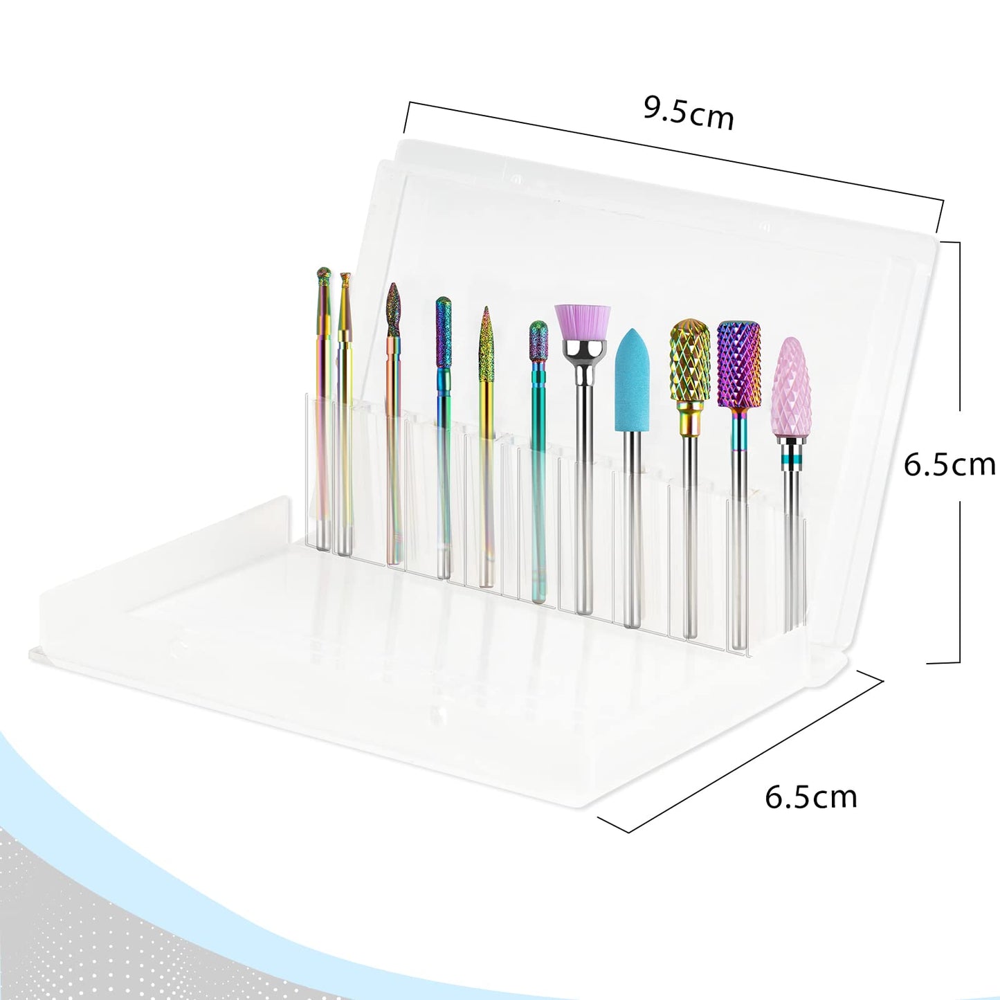 Madenia Professional Nail Drill Machine for Acrylic Nails and 11pcs Tungsten Carbide Nail Drill Bits, Pink