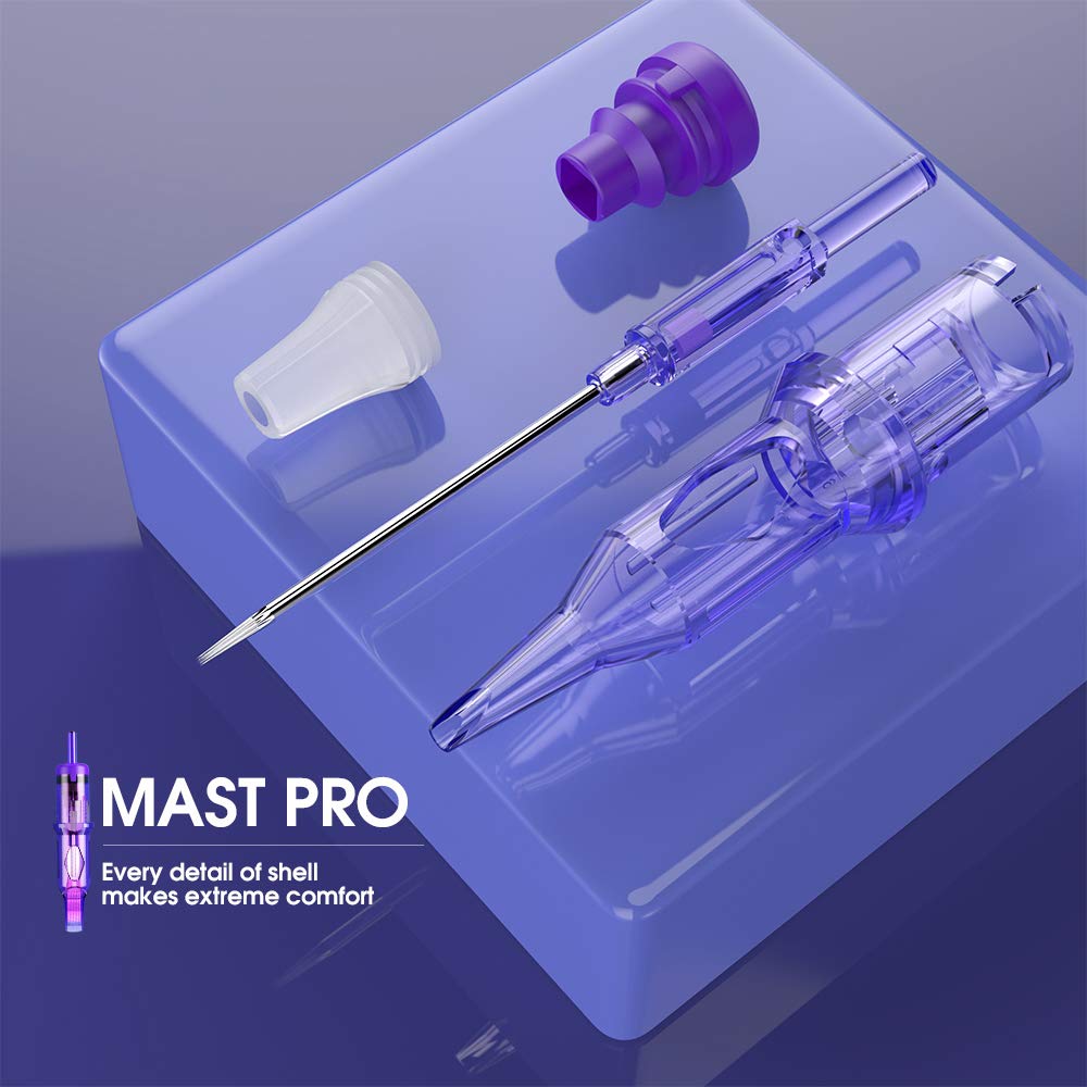 Mast Pro Tattoo Cartridges 20Pcs Disposable Needles Round Liner 1018RL