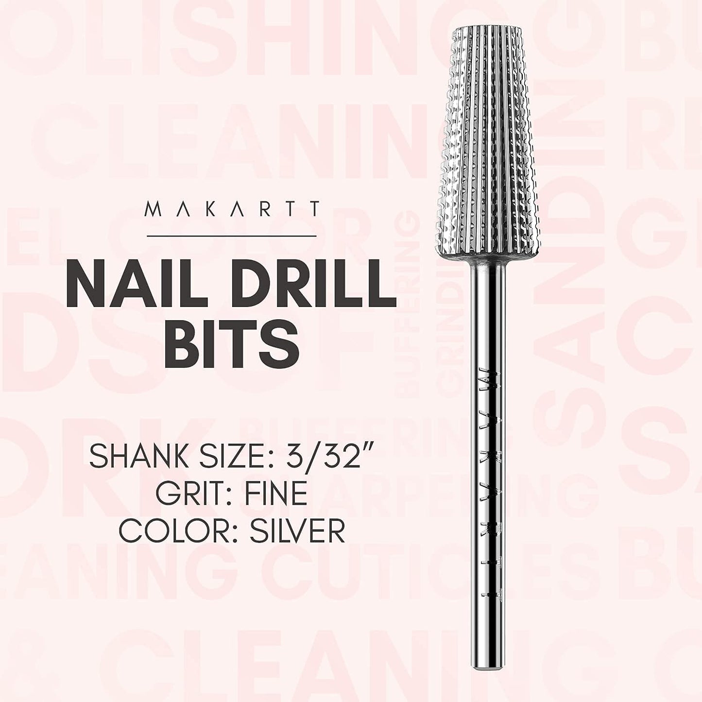Makartt Nail Drill Electric Nail File Machine JD700 with Nail Drill Bits Fine Efile Bits Tungsten Carbide Bundle