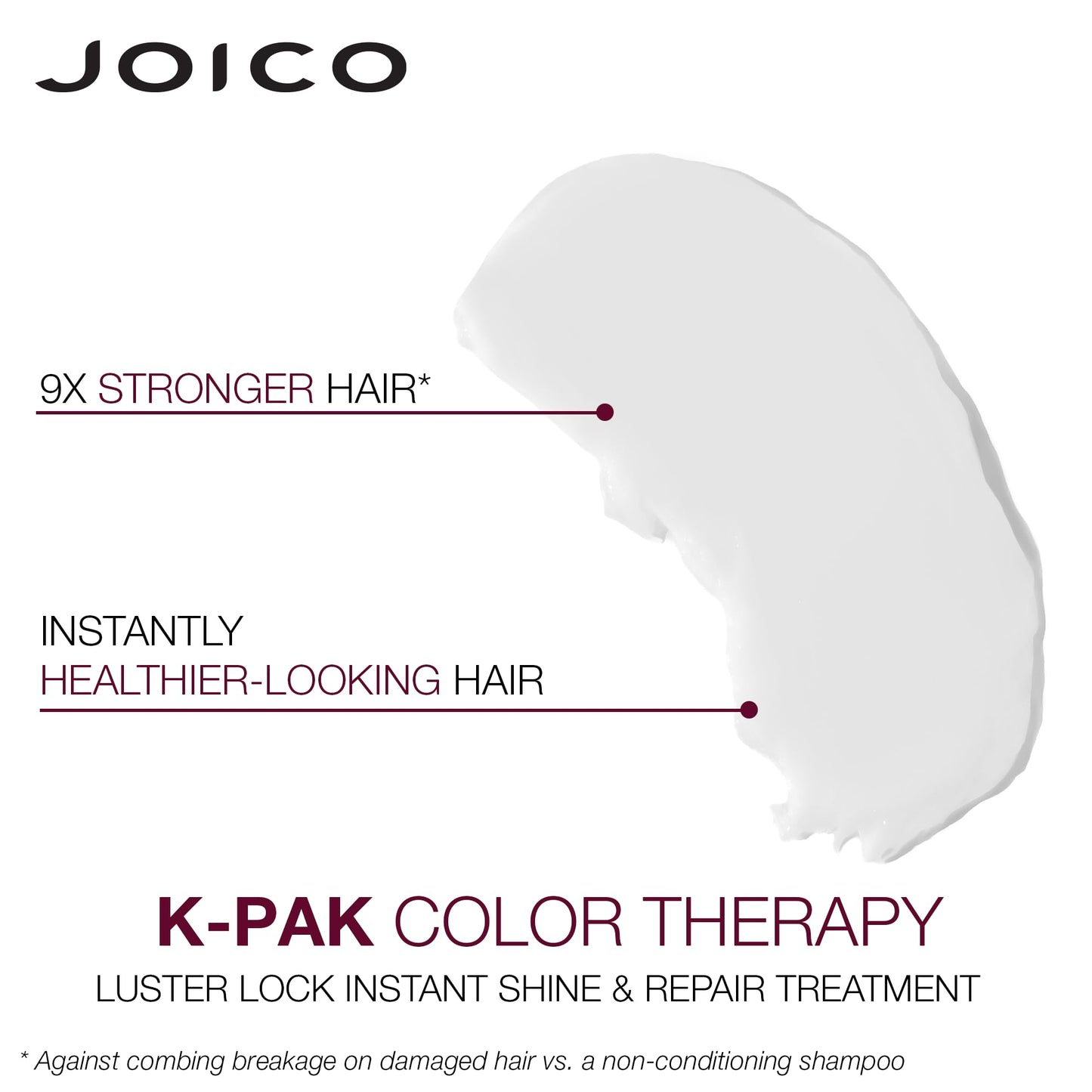 Joico K-PAK Color Therapy Luster Lock Instant Shine & Repair Treatment | For Color-Treated Hair | Boost Color Vibrancy | Repair Breakage | With Keratin & Argan Oil | 5.1 Fl Oz