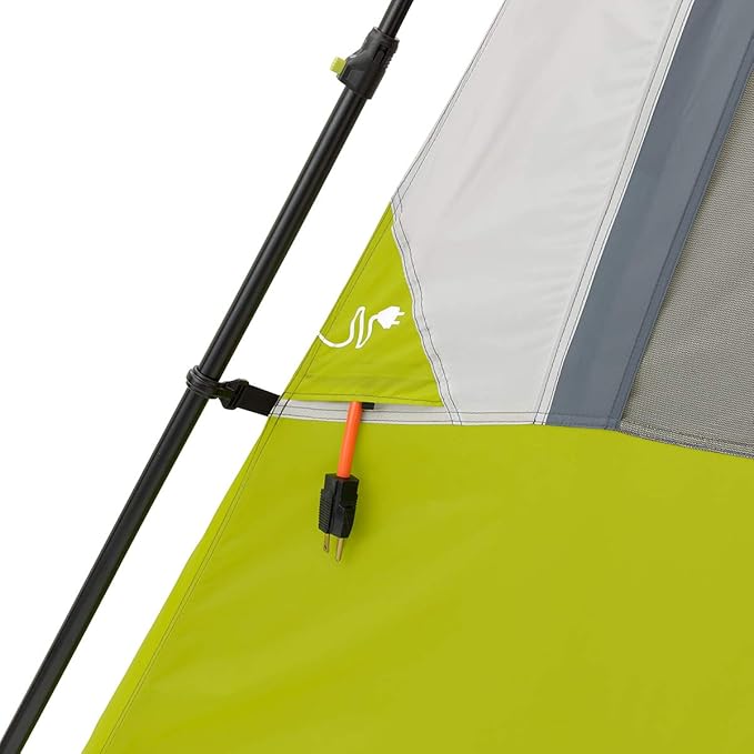CORE Instant Cabin Tents | 6 Person / 9 Person / 10 Person / 12 Person Family Cabin Multi Room Pop Up Tents Car Camping | Included Storage Pockets for Camping Accessories