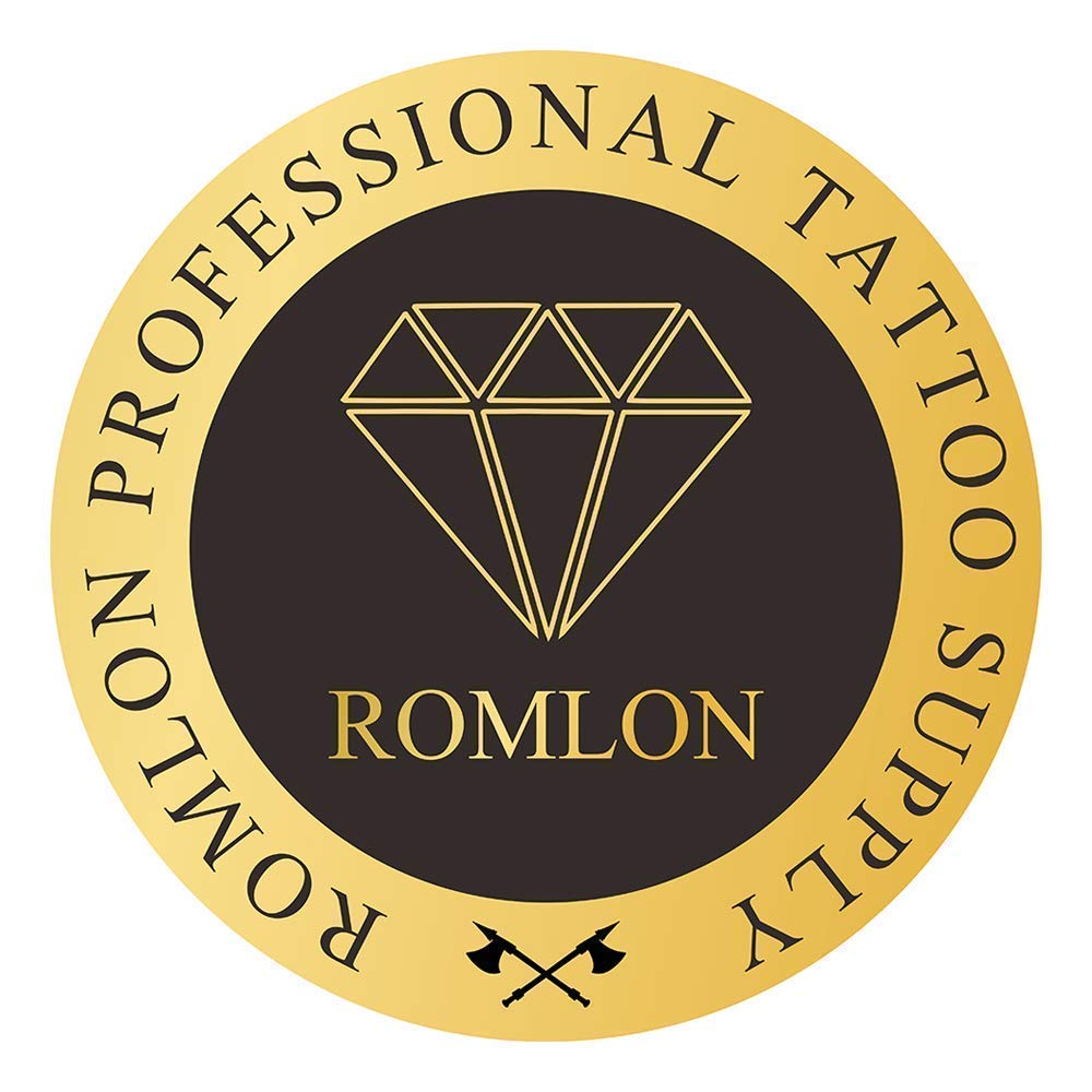 Romlon Tattoo Kit - Tattoo Machine Kit for Beginners Rotary Tattoo Machine with 2Pcs Tattoo Power 40pcs Tattoo Cartridge Needles Tattoo Machine Parts Tattoo Supplies