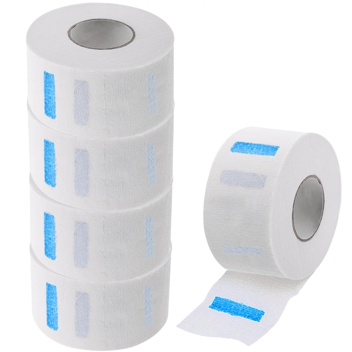 SenseYo 5 Rolls Barber Neck Paper Strips Band Disposable Haircutting Stretchy Barber Neck Tissue Wrap for Salon Haircut Spa Massage