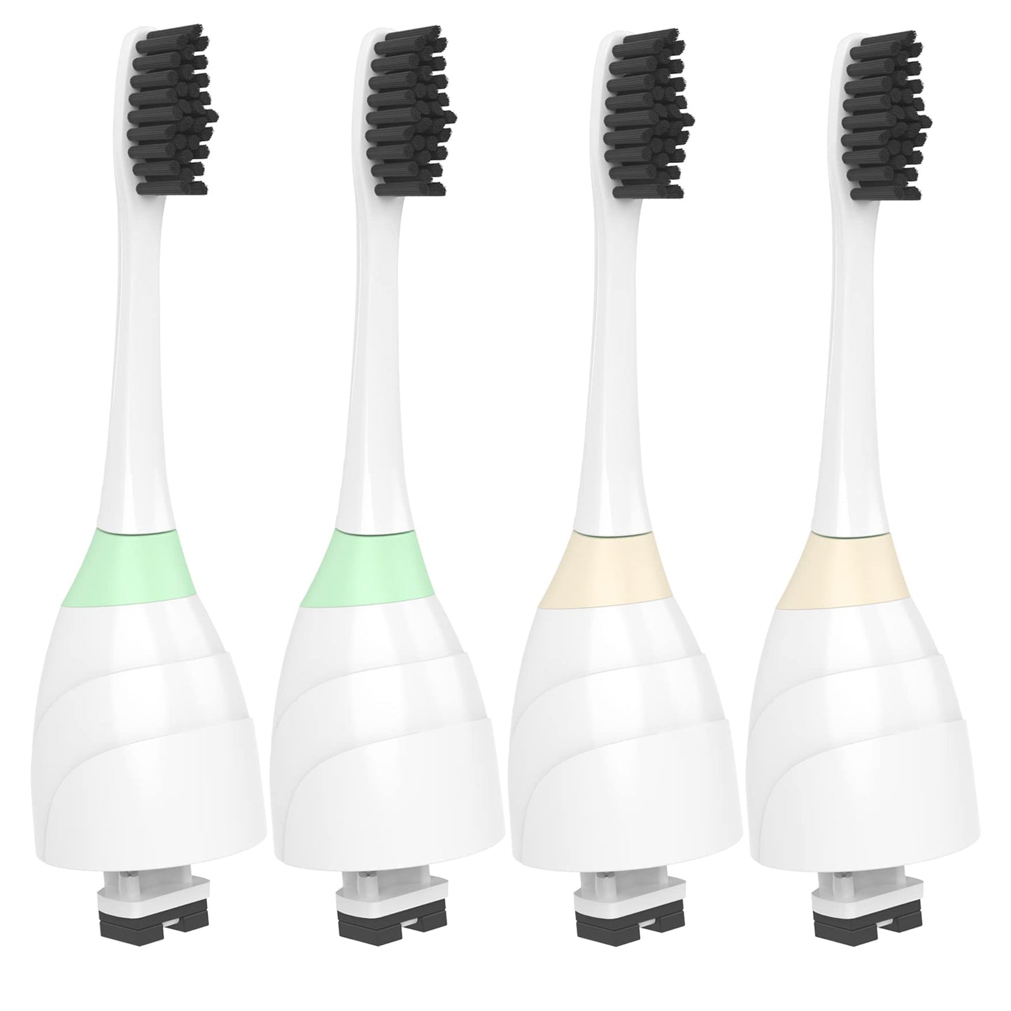 GEILSI Toothbrush Replacement Heads Compatible with Philips Sonicare Charcoal Bristles 4 Pack