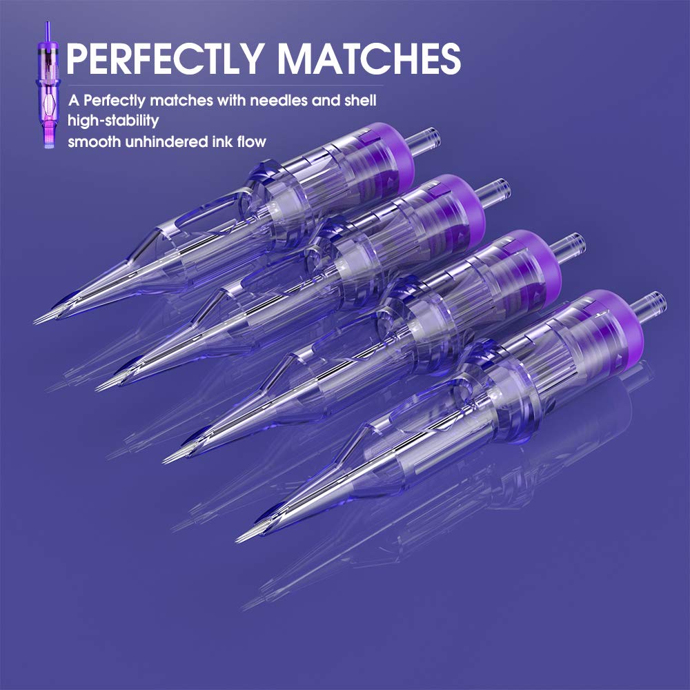 Mast Pro Tattoo Cartridges 20Pcs Disposable Needles Round Liner 1018RL