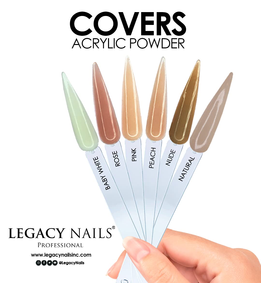 Legacy Nails Professional Cover Acrylic Powder, 1 Lb - Ideal For French Nail Art, Create Nail Art, Nail Extension That Provide a Healthy, Natural Look To Nails (COVER PEACH)