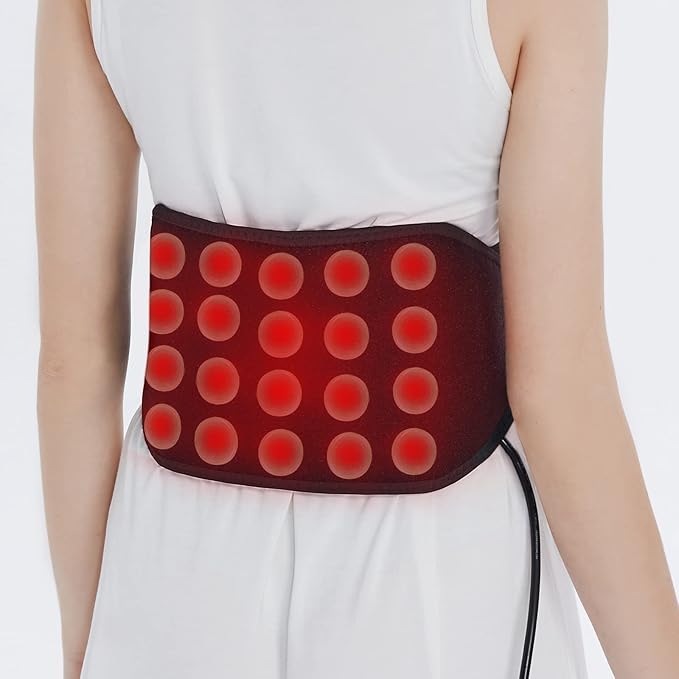 UTK Heating Pad for Back Pain Relief, Far Infrared Heating Pads with 20 Natural Jade Stones, Heating Fast, Hot Enough, Auto Shut Off, Smart Controller, 55'' Large Size Heat Pad for Back