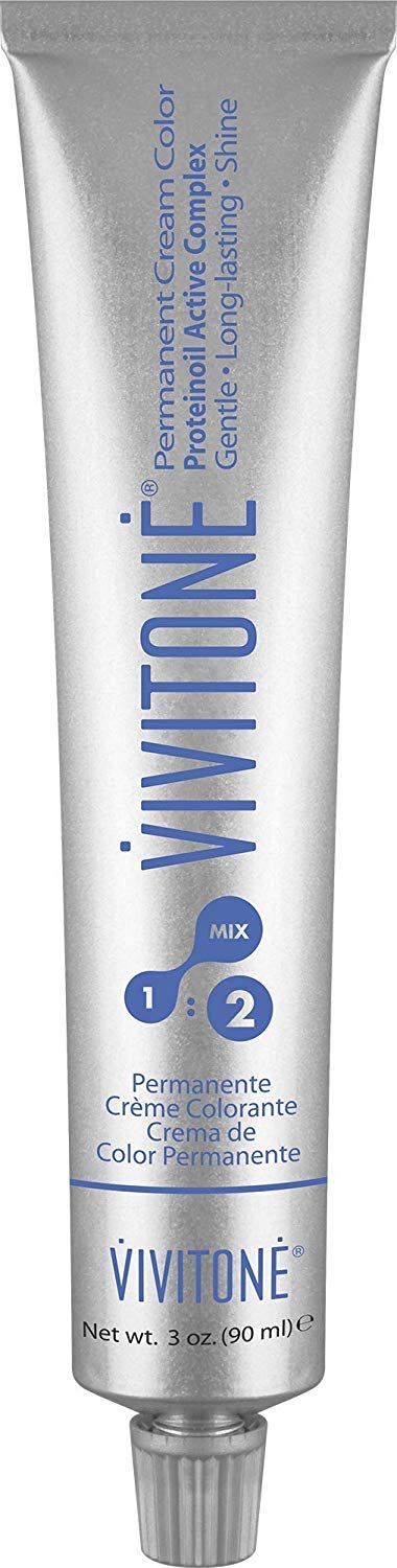 Vivitone Permanent Cream Color (5IR Deep Intense Red) 3oz. - 100% Grey Coverage, Long Lasting Shine, Made in Italy.