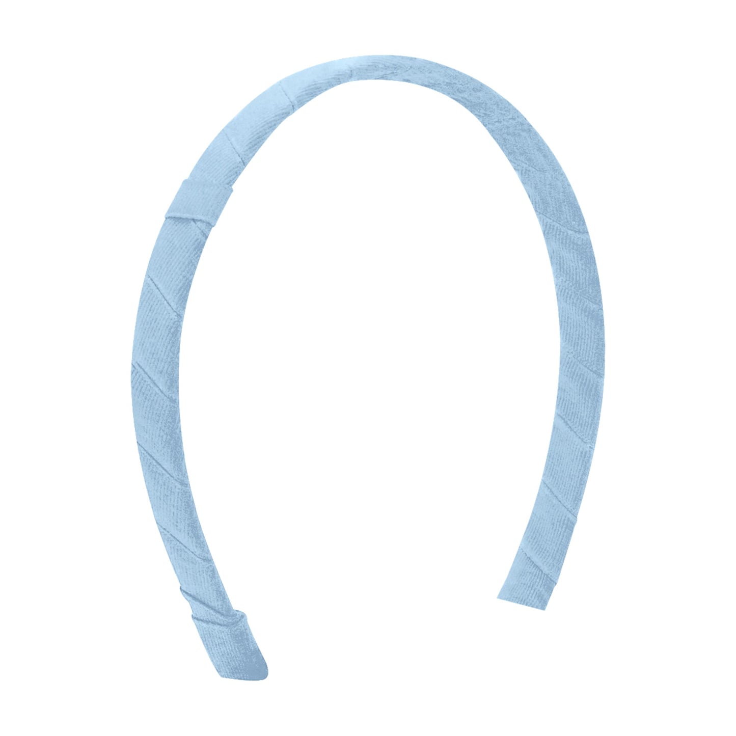 Wee Ones Girls' Classic Grosgrain Wrapped Add-A-Bow Headband, Stylish For All Hair Types, 1/2 Inch Wide, Millennium Blue