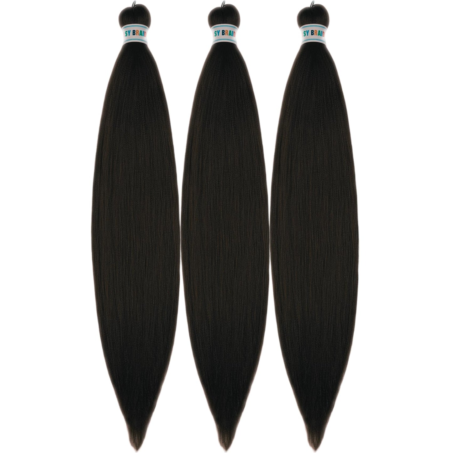 Leticia Light Black Braiding Hair Pre Stretched Kanekalo Braiding Hair Pre stretched