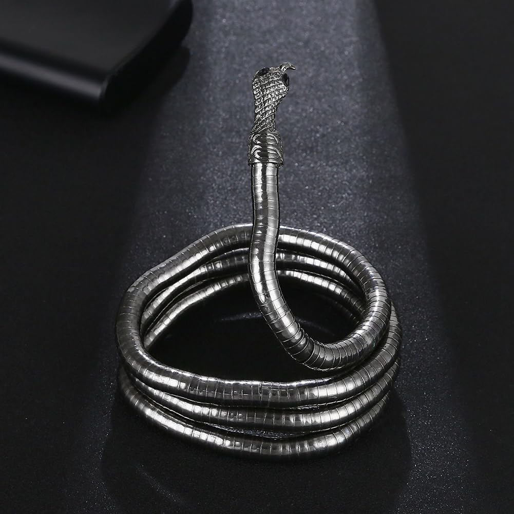 JKQBUX Bendable Snake Headpiece for Women Adjustable Punk Flexible Multi-Purpose Medusa hair Headbands Hollween Accessory