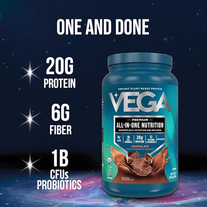 Vega One, Organic All-in-One Shake Coconut Almond, 24.3 Ounce