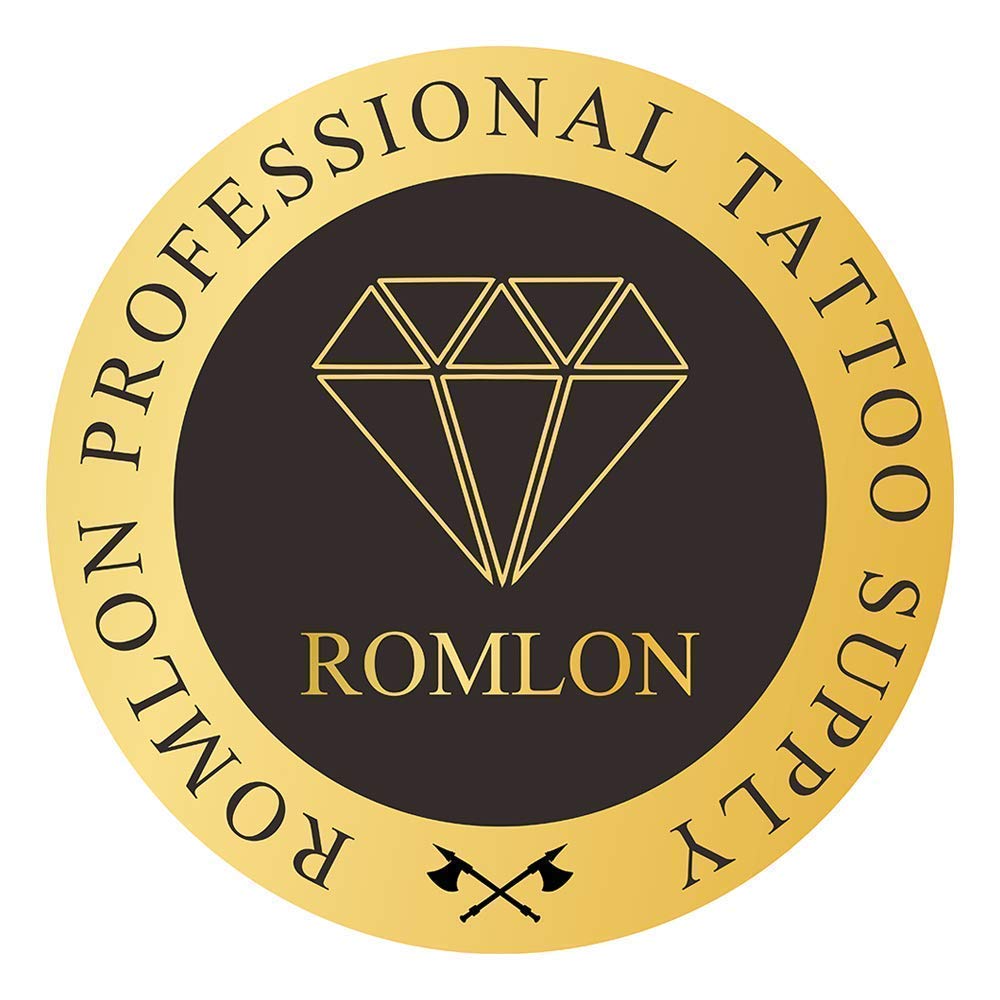 Romlon Tattoo Kit - Tattoo Pen Machine Kit Rotary Tattoo Pen Machine 2Pcs Power Supply 40Pcs Tattoo Needles Cartridge Tattoo Accessories for Beginner Tattoo Artist