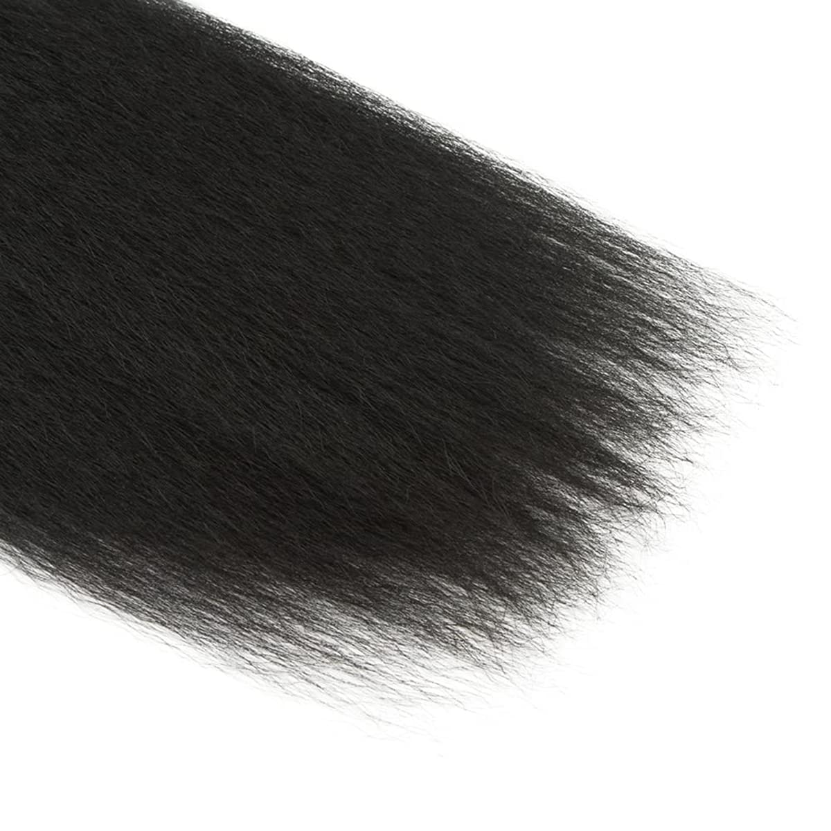 Yaki Straight Hair Human Hair 3 Bundles For Women Hair Weave Double Weft No Tangle Hair 3 Bundles Hair Weave Bundle Yaki Straight Hair Bundles 20 22 24 Inch
