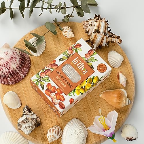 La Diva Organic Soap Collection - Hand Soap - Argan, Coconut Oil, Collagen, Donkey Milk, Lavender, and More - Premium Bar Soaps for Daily Hydration and Skin Nourishment (Argan)