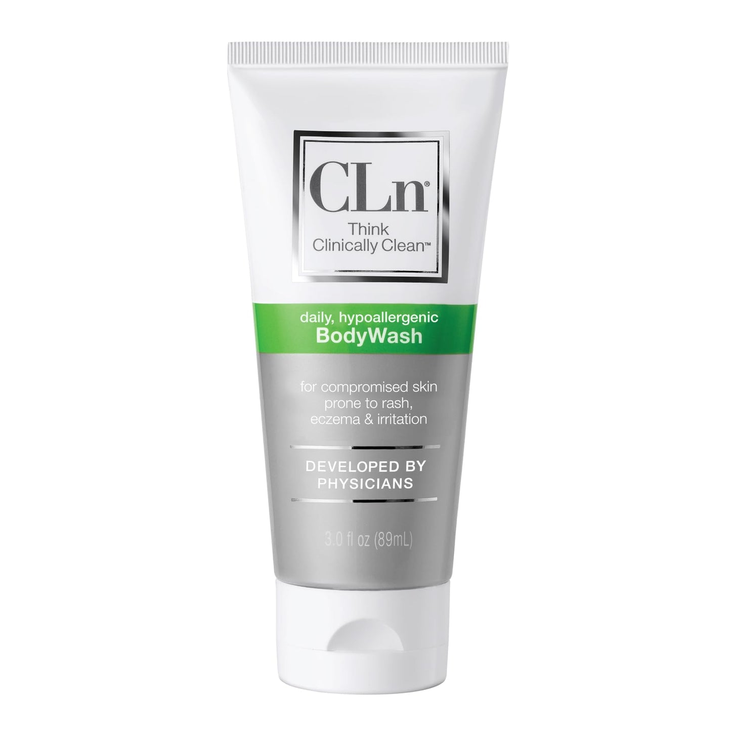 CLn Facial Moisturizer BodyWash Duo - (2) Facial Moisturizer 3.4oz & (1) BodyWash 3oz - Long lasting, lightweight, fast-absorbing, non-greasy formula. Recommended by dermatologists to lock in moisture